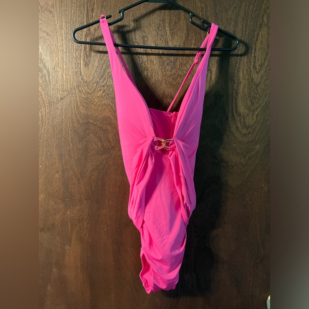 Trina Turk Monaco Plunging v-neck One Piece Swimsuit